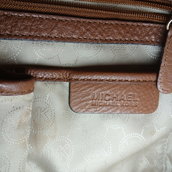 Michael Kors Tan Leather Fringe Shoulder Bag - Picture 5 of 7